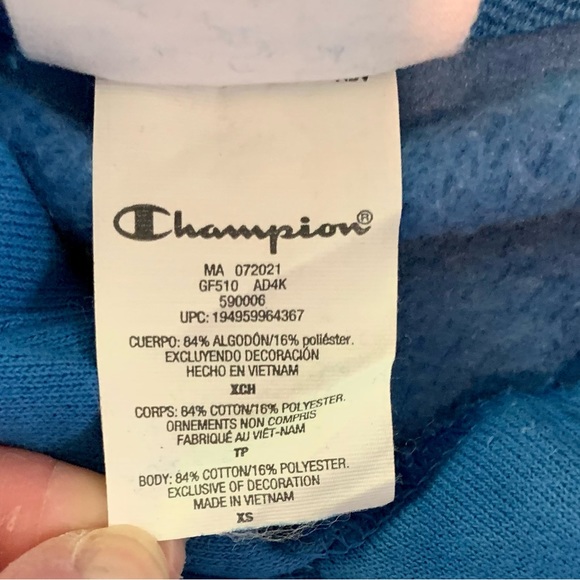 Blue reverse weave Champion hoodie-great condition!💙FINAL MARKDOWN💙 - Picture 12 of 16